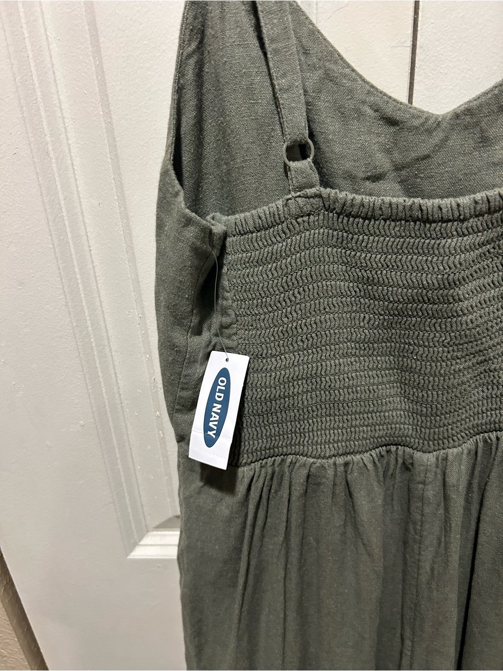 NWT Old Navy Linen Blend Wide Leg Crop Jumpsuit , size SPetite - Picture 4 of 8